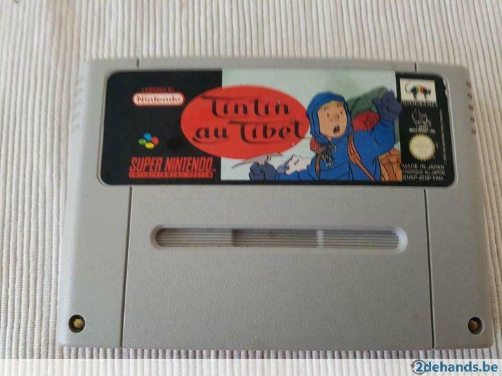 Super Nintendo (SNES)  tintin au tibet, Enlèvement ou Envoi, Utilisé