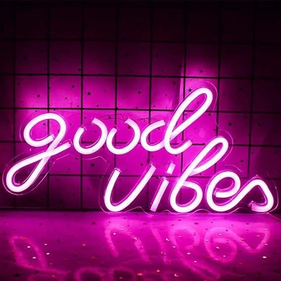 Lampe au néon Good Vibes | LIVRAISON GRATUITE, Neuf, -, -, Autres types