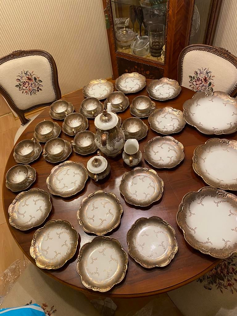 Antieke set, Antiek en Kunst, Antiek | Servies compleet, Ophalen of Verzenden