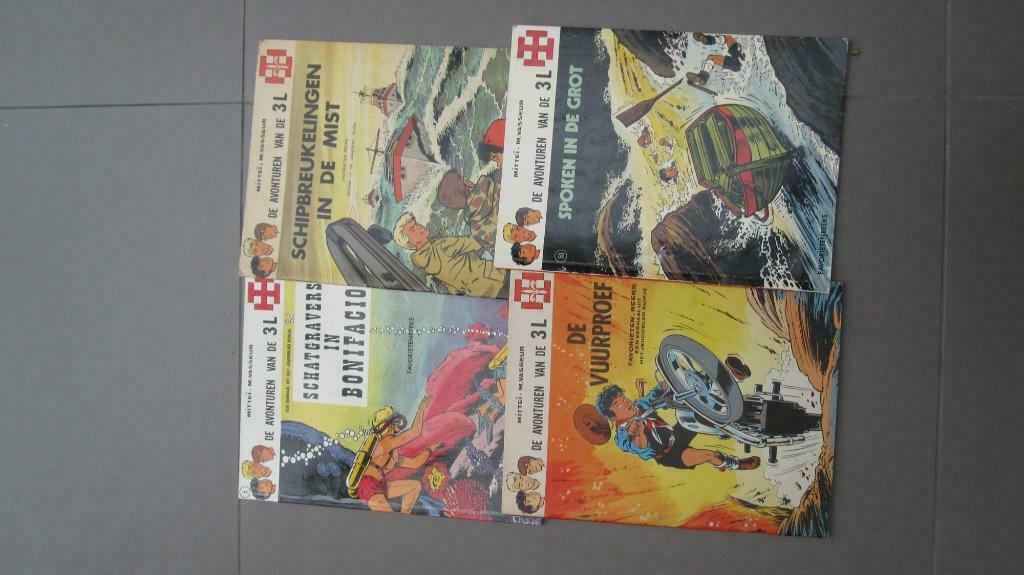 de avonturen van de 3L (Mittei) 4 albums, Boeken, Meerdere stripboeken, Ophalen of Verzenden, Zo goed als nieuw, Mittei