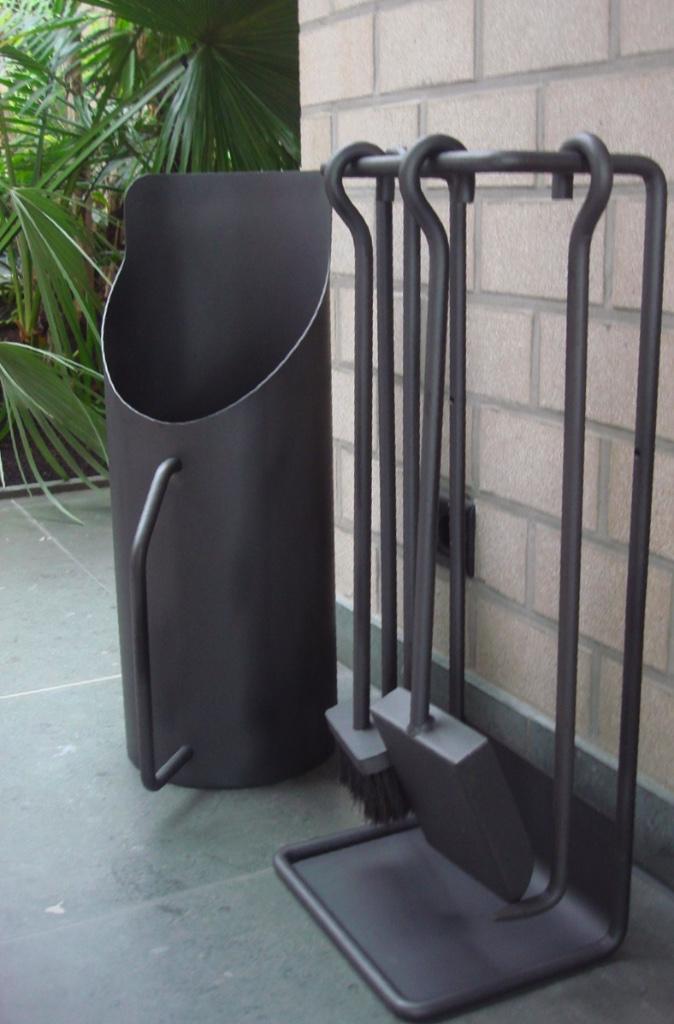 HAARDSTEL DESIGN ABC EN HOUTBAK / KOLENEMMER, Enlèvement, Comme neuf