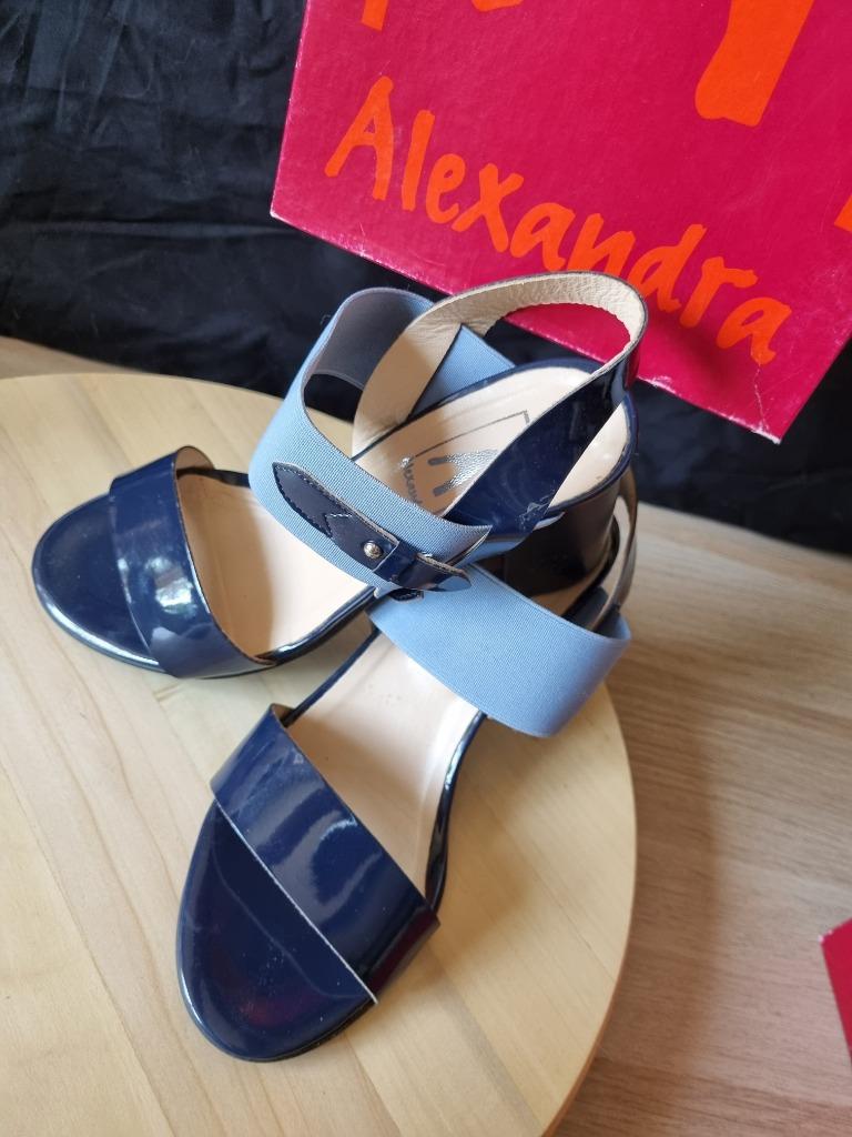MK) Très jolie sandale d'été P37 Alexandra, Comme neuf, Alexandra, Bleu, Sandales et Mûles
