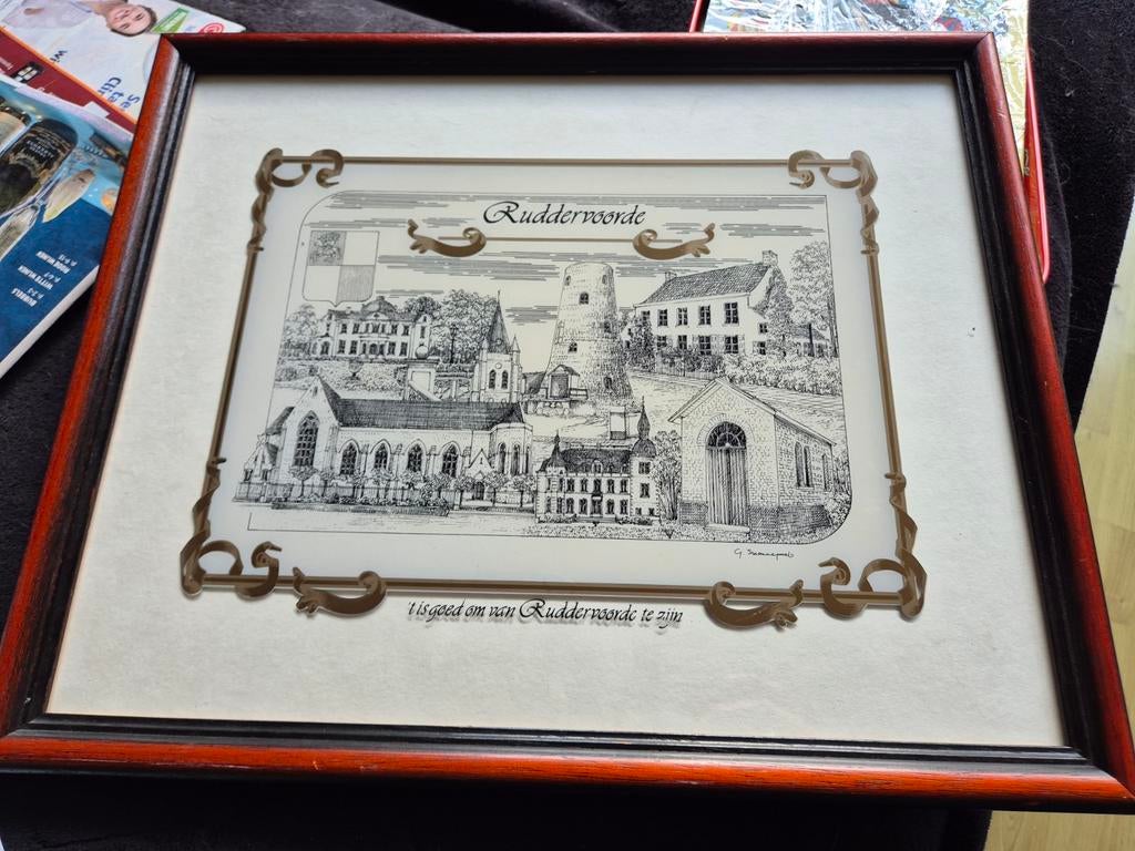 Ruddervoorde vergulde kader, Ophalen of Verzenden