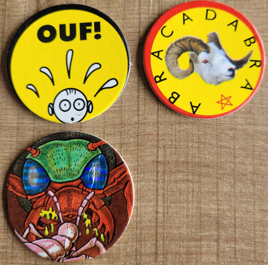 3 verzamelschijfjes van Chupa Chups, Enlèvement ou Envoi, Flippos en vrac