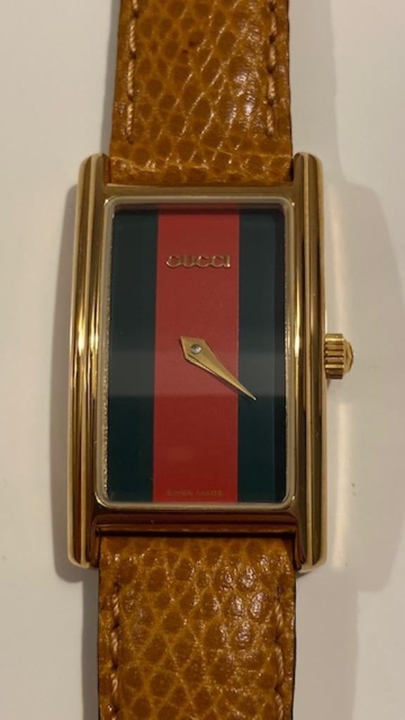Gucci tricolore horloge, Handtassen en Accessoires, Horloges | Dames, Overige merken, Leer, Polshorloge, Nieuw