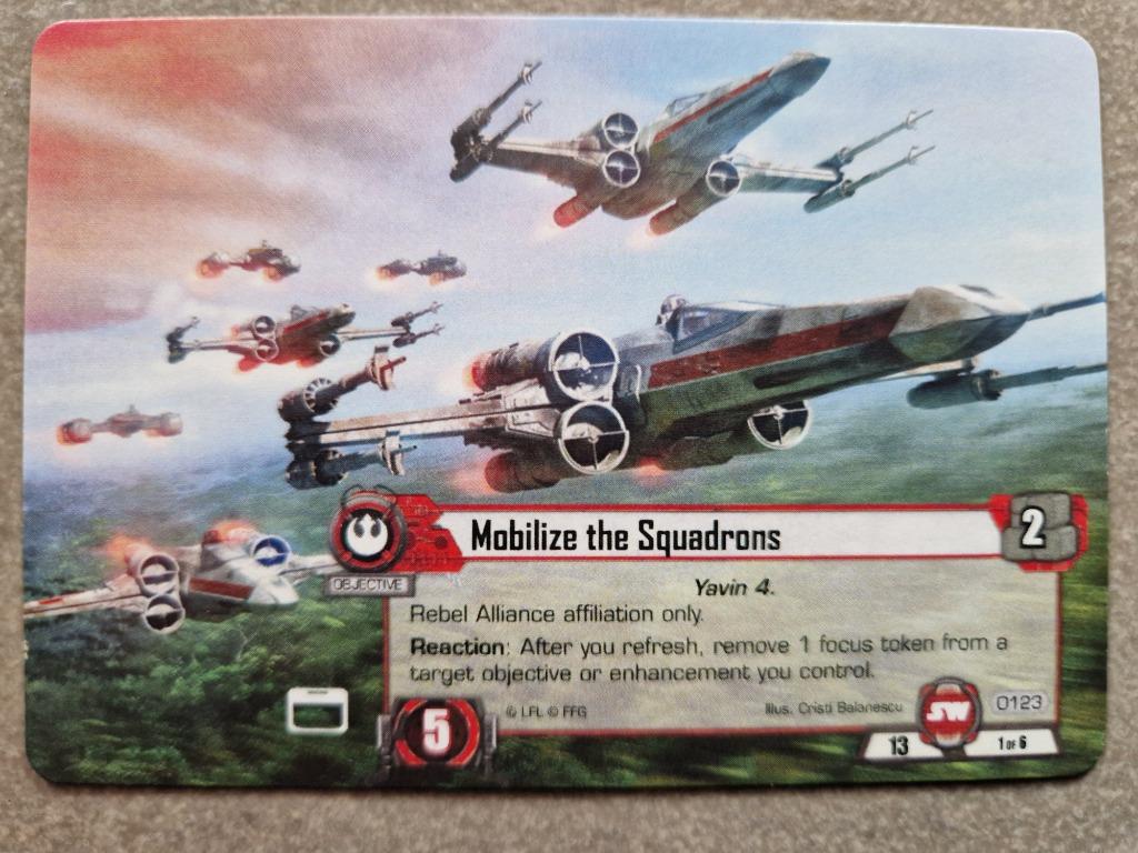 Star Wars Jce Lcg The Card Game Mobilize The Squadrons FFG, Ophalen of Verzenden, Zo goed als nieuw, Spel
