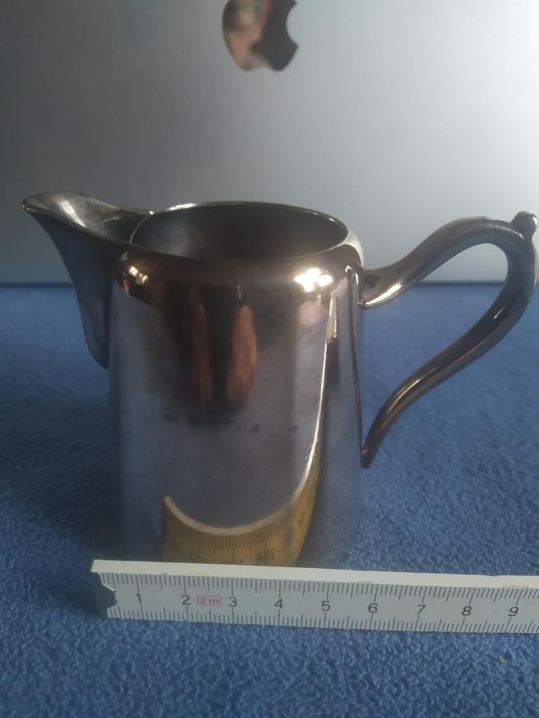 Pot à lait en métal argenté, Antiquités & Art, Enlèvement ou Envoi, Argent