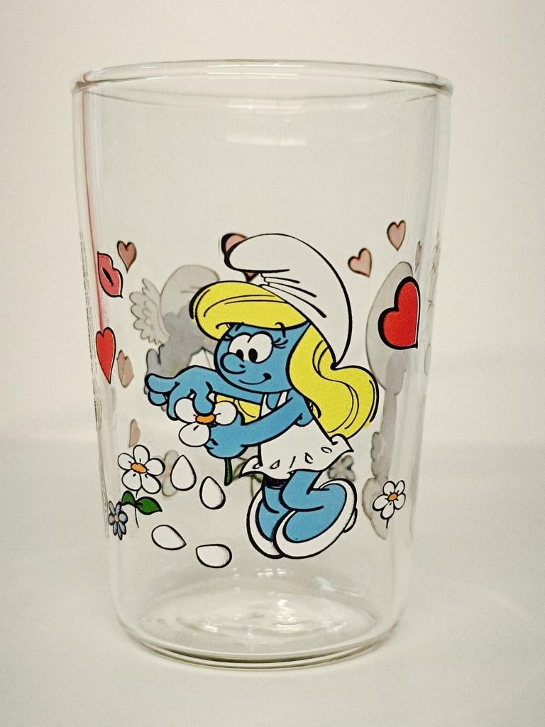 Smurfen Peyo Amora 2014 love glas, Ophalen of Verzenden