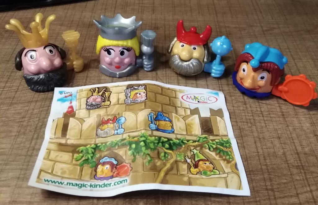 Miniatuur gezichtjes koningen en ridders (Kindersurprise), Ophalen of Verzenden, Gebruikt
