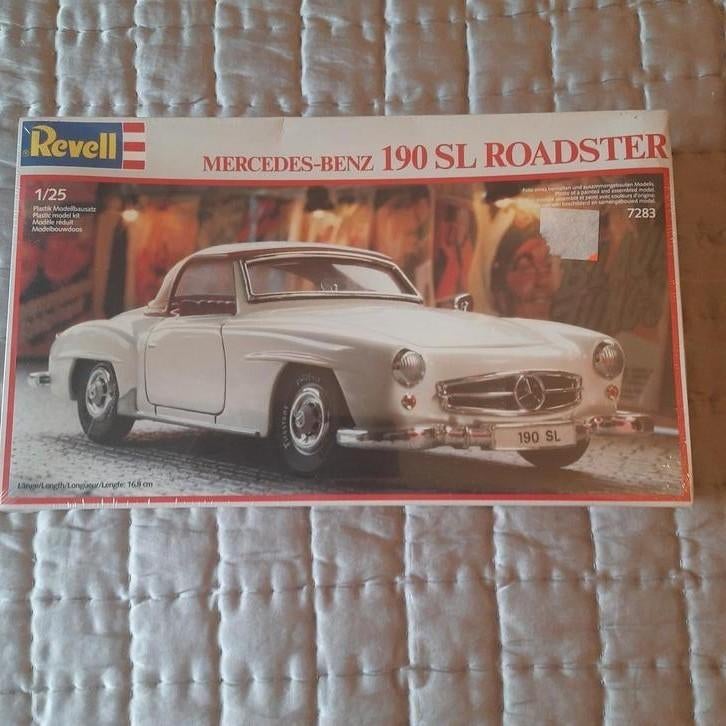 REVELL : MERCEDES BENZ 190SL ROADSTER. VINTAGE. 1/25, Hobby en Vrije tijd, Ophalen, Auto, Revell, Groter dan 1:32