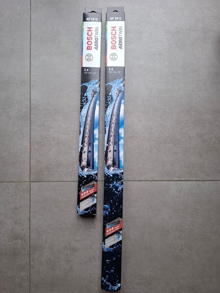 Ballais essuie-glace Bosch Aerotwin AP16U et AP26U neufs, Ophalen, Fiat