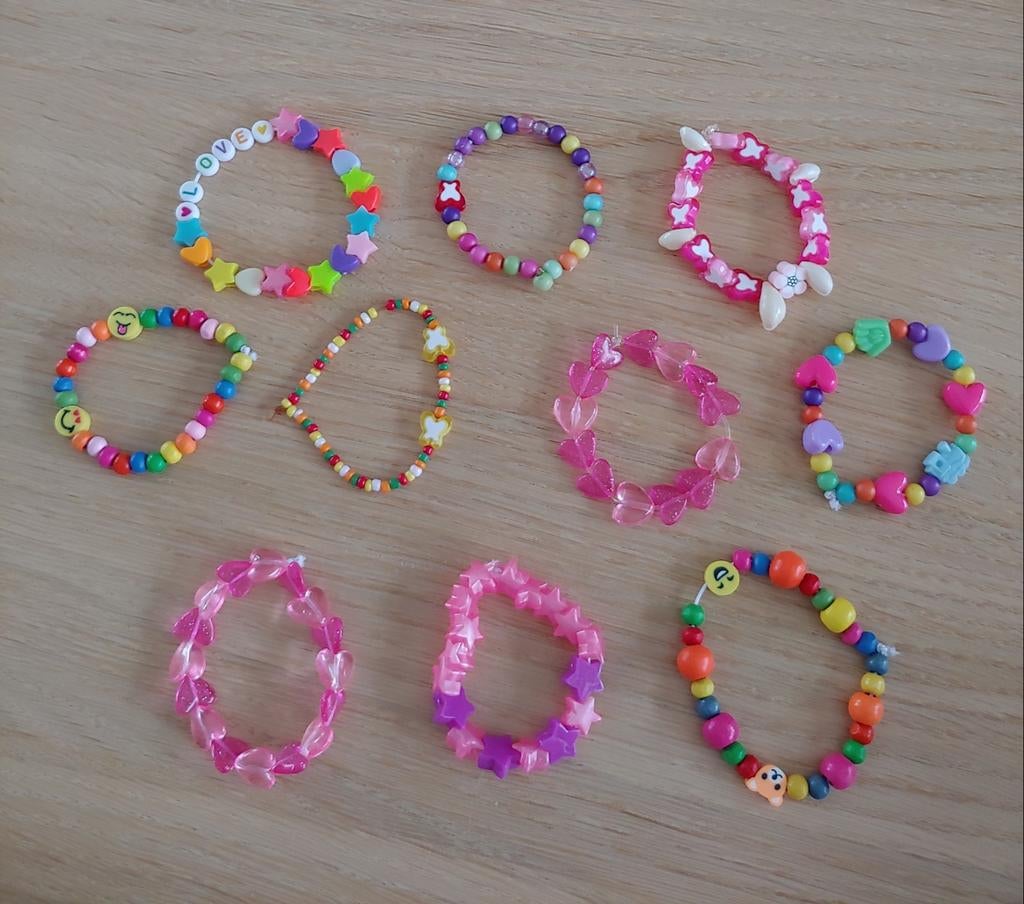 10 armbandjes kind, Kinderen en Baby's, Ophalen of Verzenden