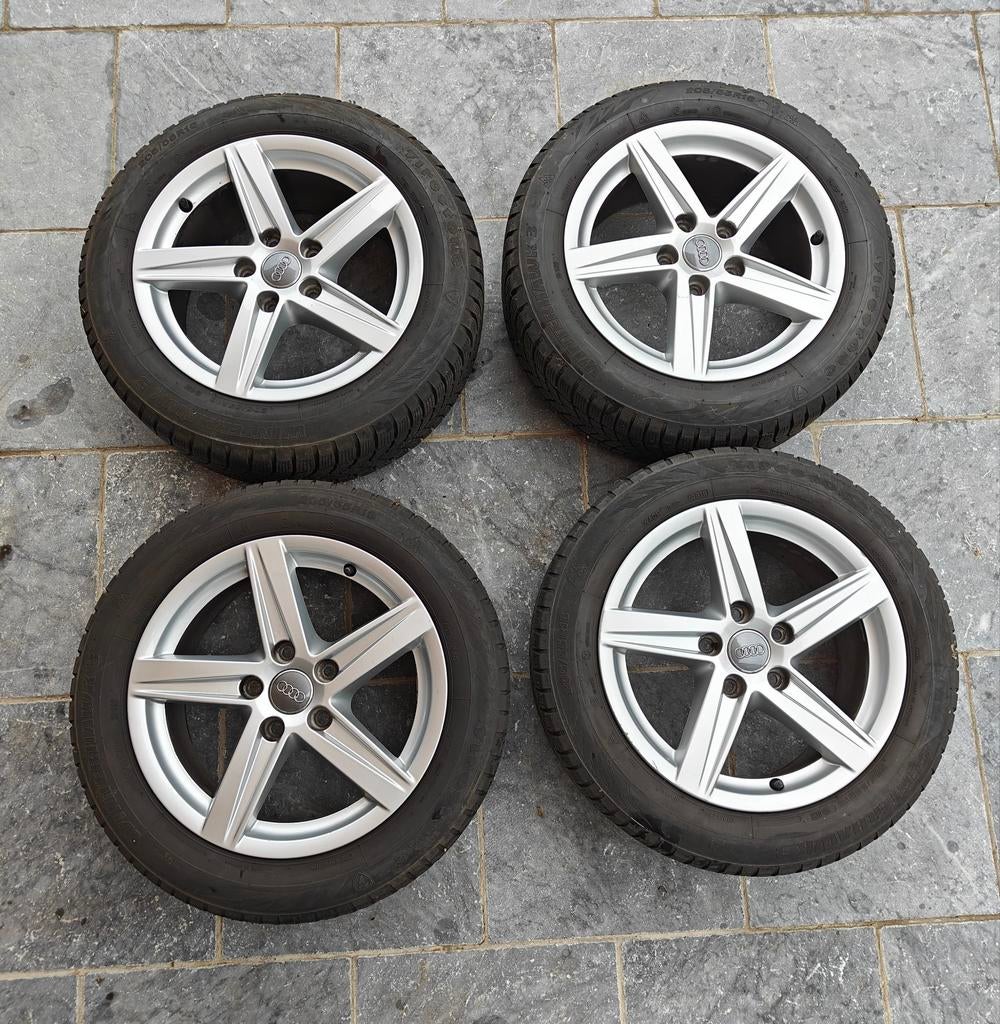 Jantes Audi 16 pouces avec pneus hiver, Pneus hiver, 16 pouces, 205 mm, Pneu(s)