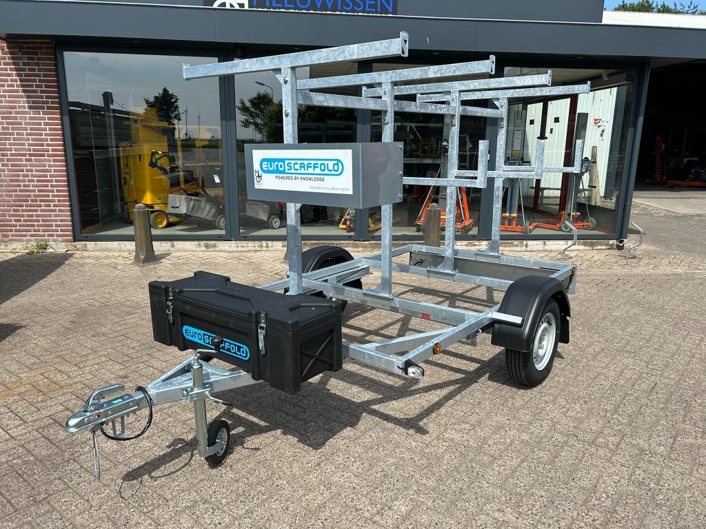 Euroscaffold steigeraanhanger/steiger aanhangwagen 250CM, Enlèvement, Utilisé