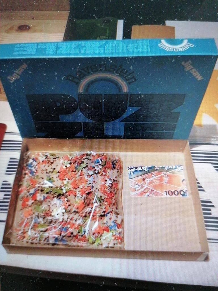 Oude nieuwe puzzel Tennis humor. 1000 stukjes, Ophalen of Verzenden, Zo goed als nieuw