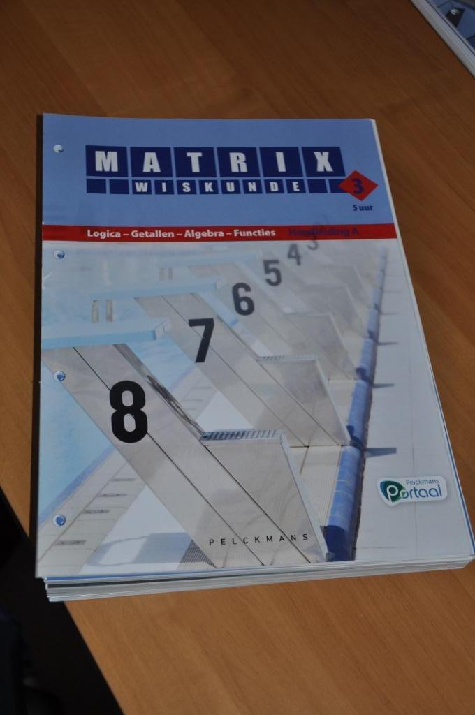 WISKUNDE MATRIX 5H  3ASO LEERWERKBOEK A/B, Ophalen of Verzenden, Nieuw, ASO, Wiskunde A