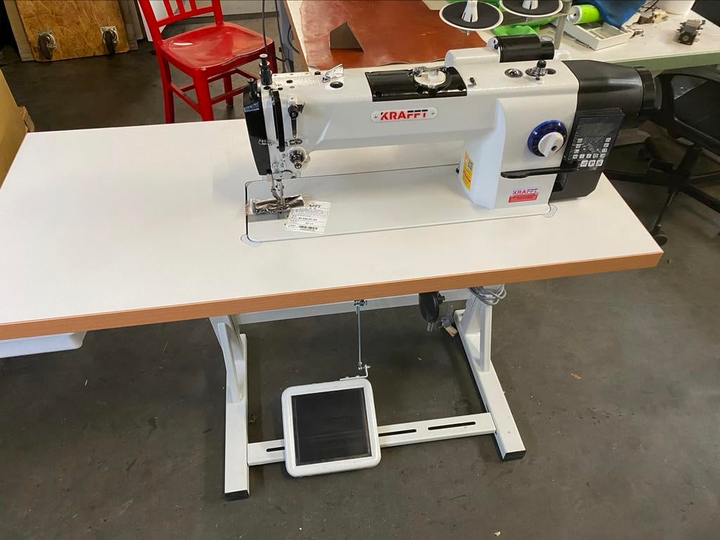 Industriële naaimachine kraft dubbel transport 37cm arm, Neuf, Autres marques, Enlèvement ou Envoi, Machine à coudre