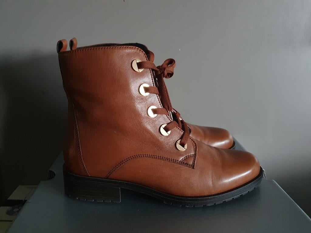 Nieuwe veterboots van Gabor maat 38,5, Neuf, Enlèvement ou Envoi, Gabor, Brun