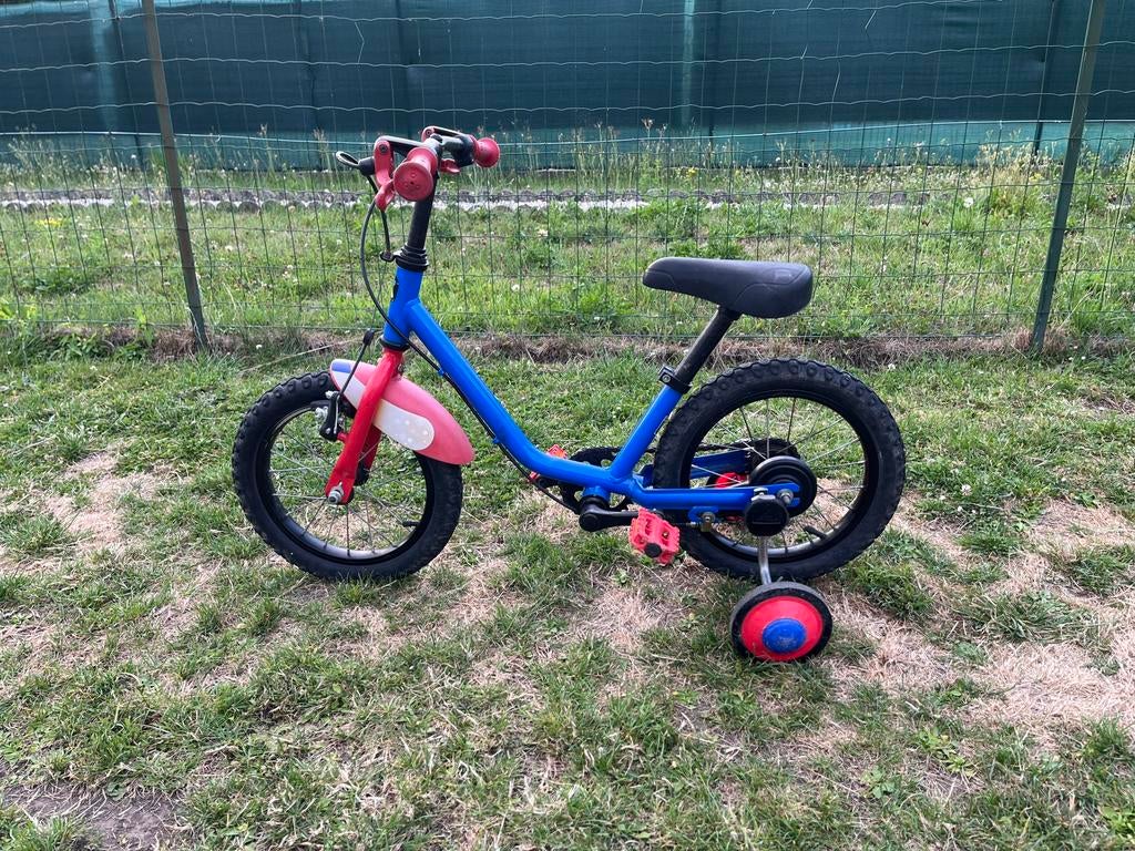 KINDERFIETS 3-5 JAAR - 14 INCH - B'TWIN 500, Fietsen en Brommers, Ophalen, Gebruikt, Minder dan 16 inch, Zijwieltjes