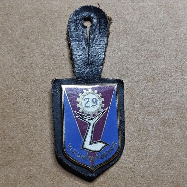Cintre de poitrine logistique du 29e Bataillon, Enlèvement ou Envoi, Armée de terre