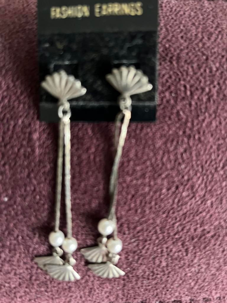Boucles d'oreilles vintage avec pendentifs, Envoi, Comme neuf