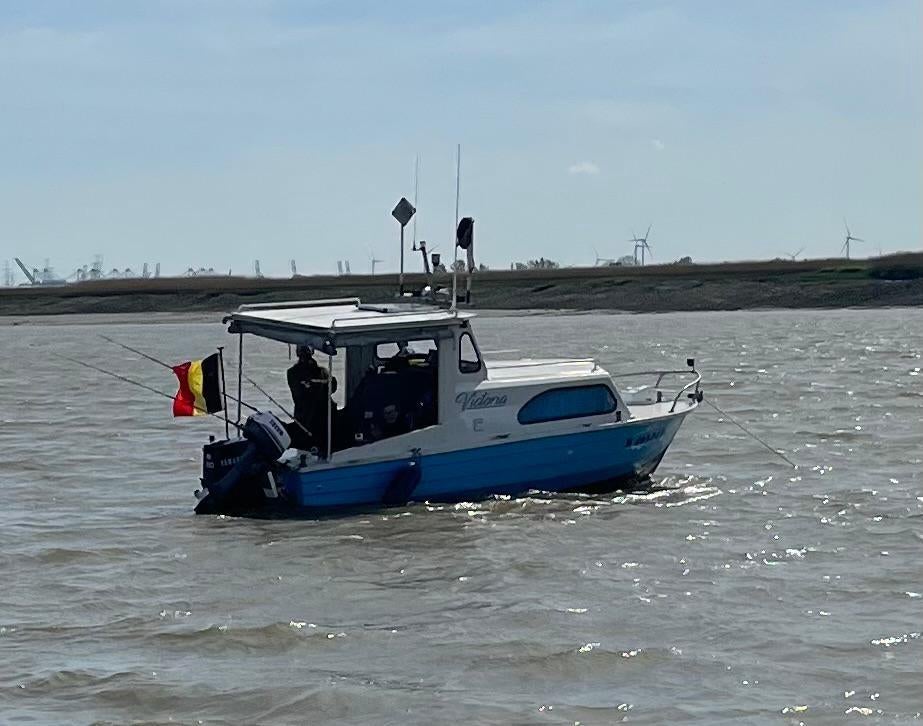 Visboot, Watersport en Boten, Gebruikt, Ophalen, 70 pk of meer, Buitenboordmotor