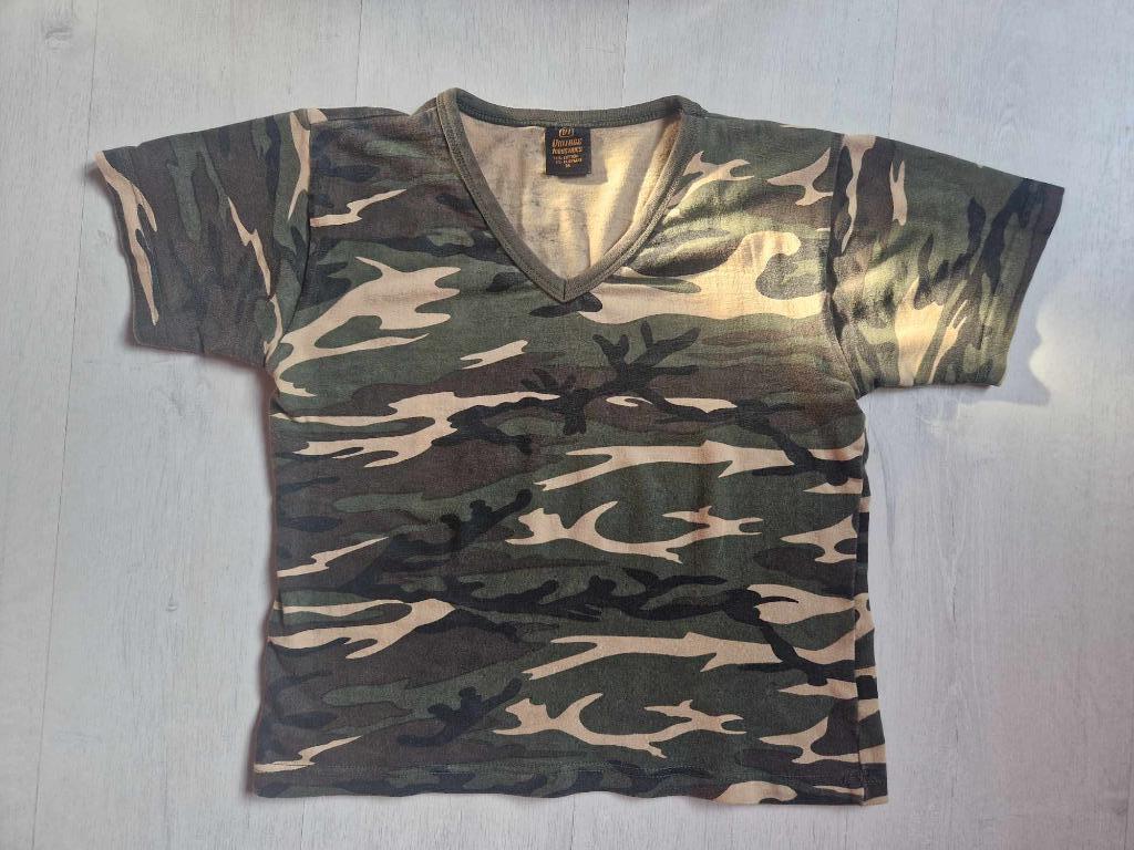 T-shirt camouflage print - M, Ophalen, Zo goed als nieuw, Maat 38/40 (M), Korte mouw