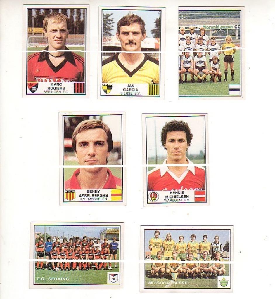 Panini / Football 82 / 7 verschillende stickers, Verzamelen, Verzenden, Gebruikt, Poster, Plaatje of Sticker