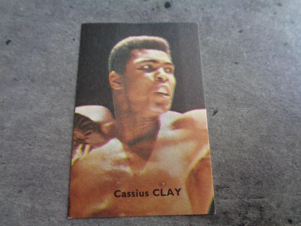 CASSIUS CLAY ALI CHROMO PHOTO CHAMPION DE BOXE SIXTIES, Enlèvement ou Envoi, Autocollant