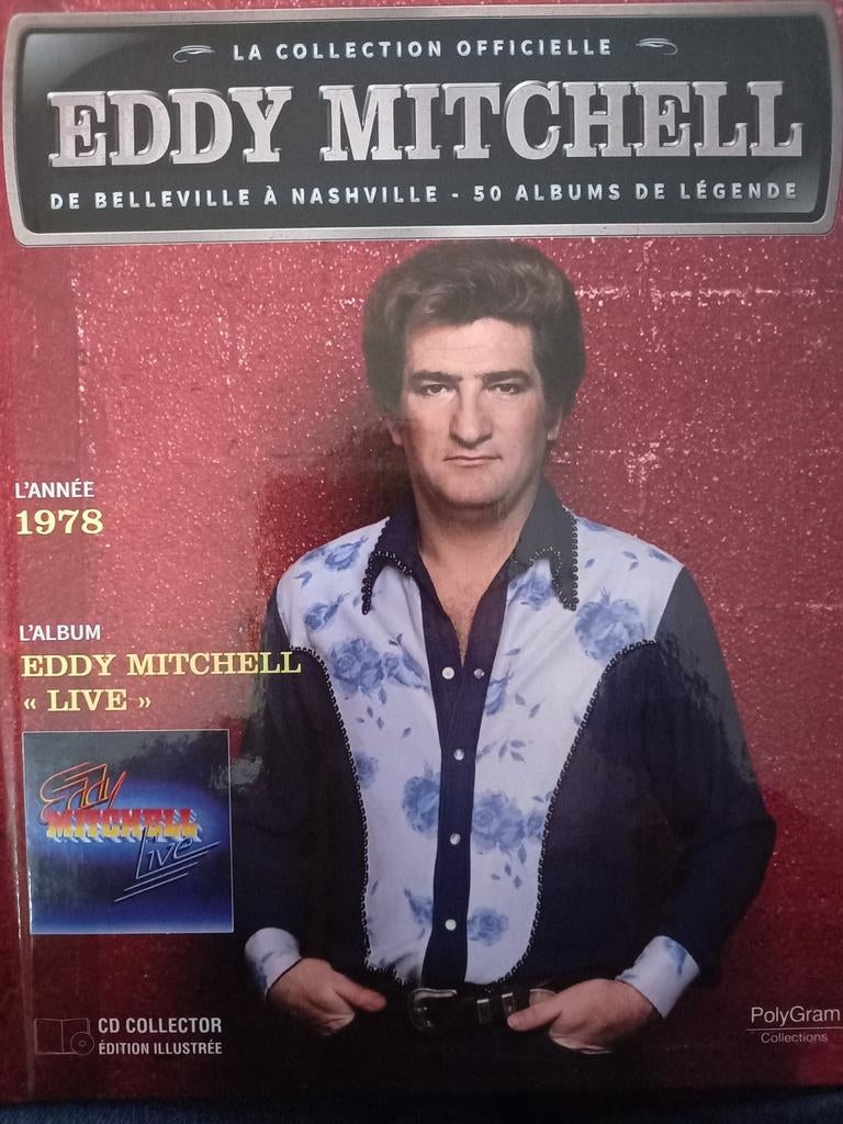 Eddy Mitchell - de officiële collectie - CD ALBUM 💿 1978, Ophalen of Verzenden, Zo goed als nieuw, Rock-'n-Roll