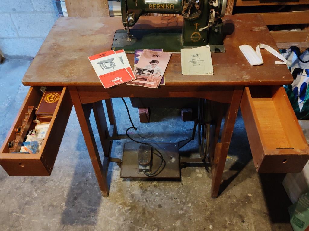 Machine a coudre Bernina 117K. Vintage. RARE 1939-41, Enlèvement, Utilisé, Machine à coudre, Bernina