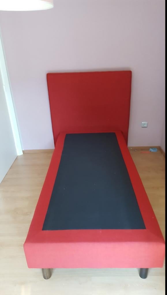 1 persoons Boxspring met matras, Ophalen, Gebruikt