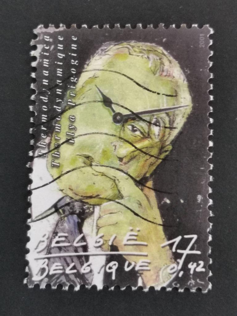 Belgique 2001 - 20e siècle - Prigogine - thermodynamique, Enlèvement ou Envoi, Affranchi