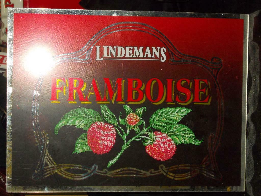 Beersign.Lindemans.Framboise.Gueuze.Vlezembeek, Collections, Marques & Objets publicitaires, Enlèvement ou Envoi, Comme neuf, Panneau publicitaire