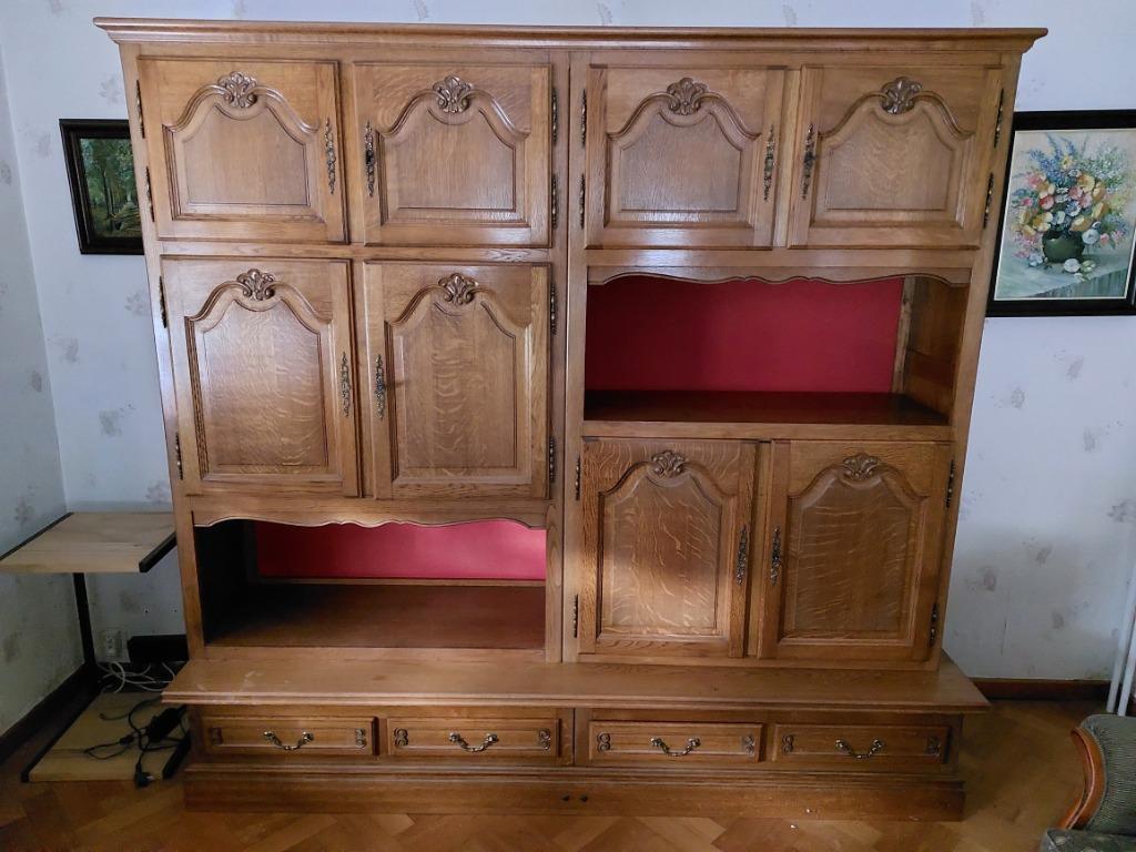 Armoire vintage en chêne 1970, Antiquités & Art, Enlèvement