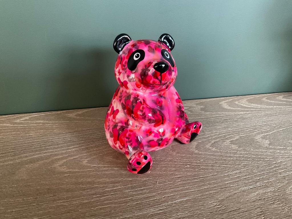 Pomme pidou spaarpot pandabeer met vlinders, Ophalen of Verzenden, Nieuw, Dier