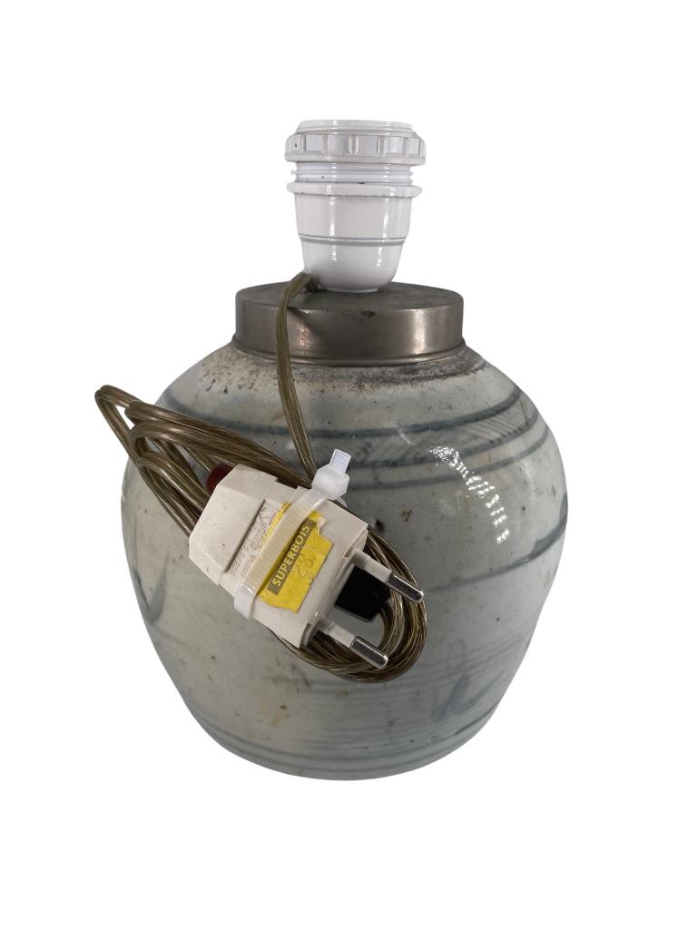 Pot à Gingembre en Porcelaine de Chine – Monté en Lampe, Enlèvement ou Envoi