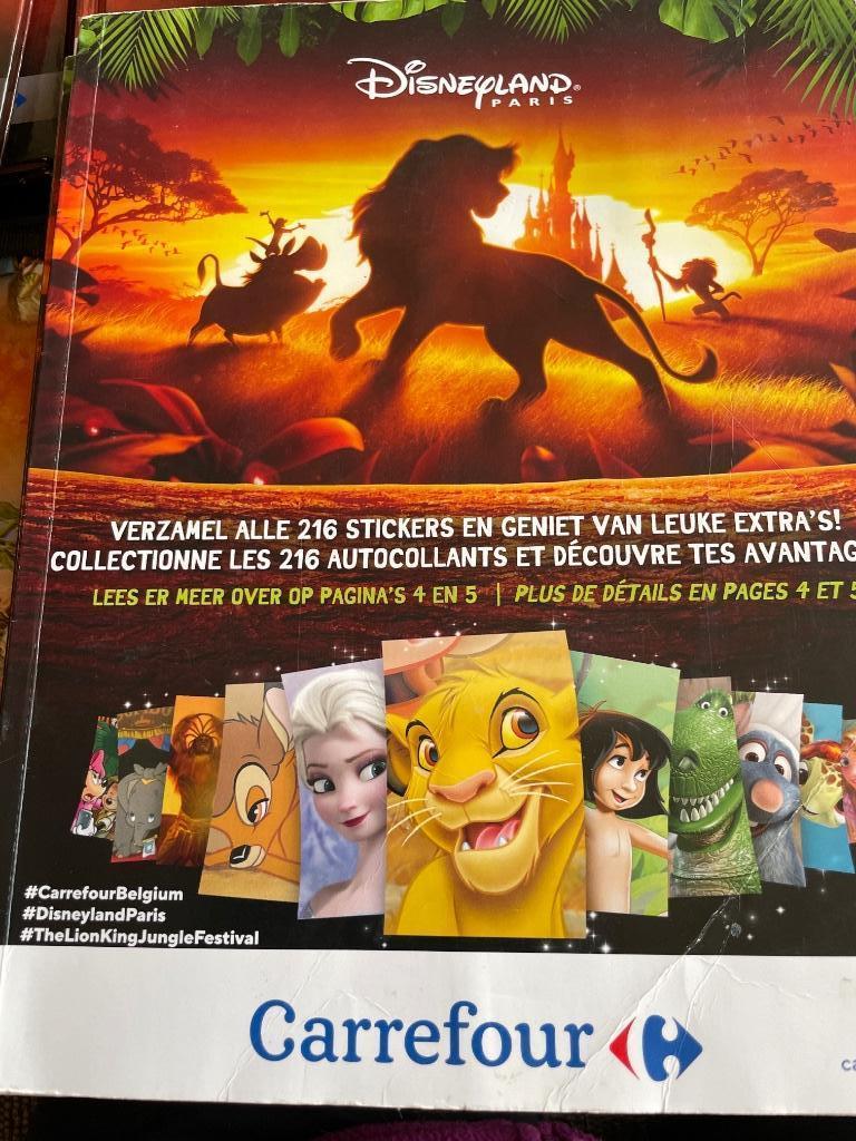 Album d'autocollants Carrefour/Disneyland Paris, Autres supermarchés, Enlèvement ou Envoi