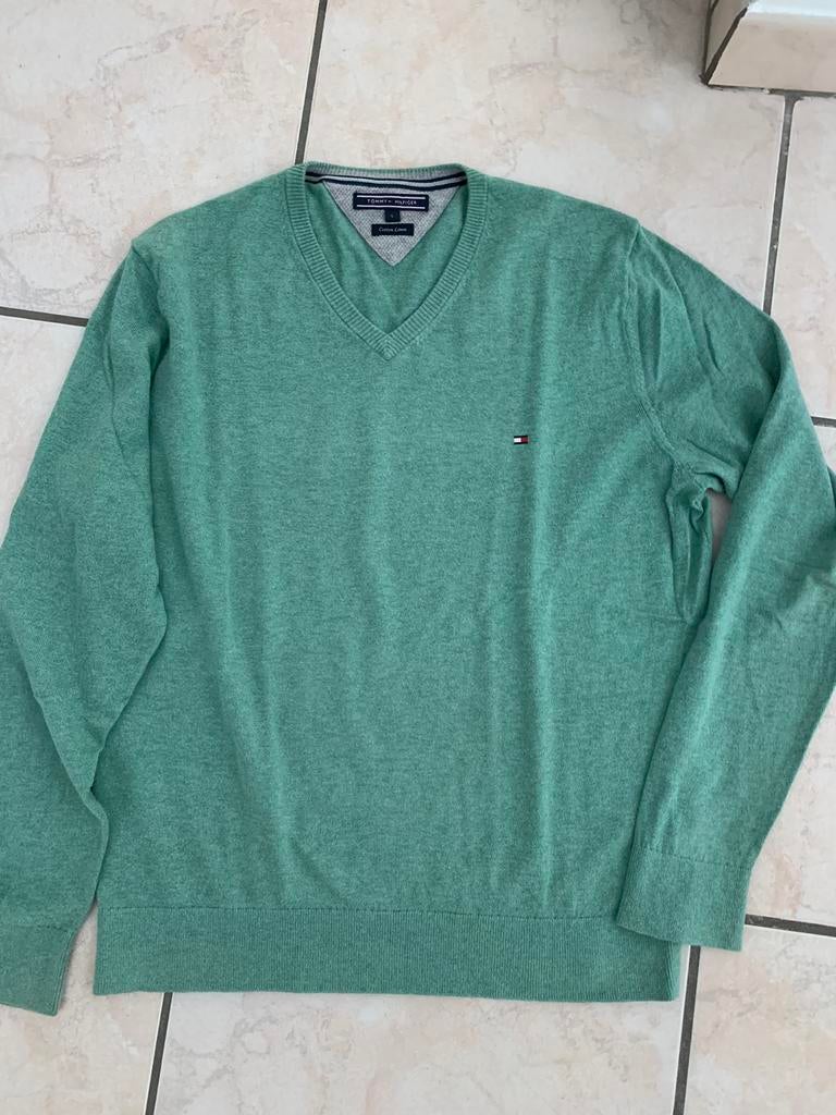 Heren trui pull Tommy Hilfiger L katoen weinig gedragen, Enlèvement ou Envoi
