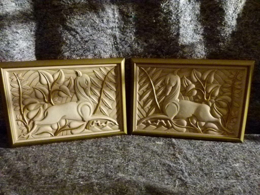 vintage wandrelief 50er jaren jachttafereel, Ophalen of Verzenden, Huis en Inrichting