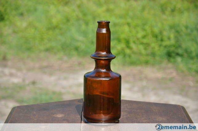 bouteille bougeoir brune, Enlèvement ou Envoi, Utilisé