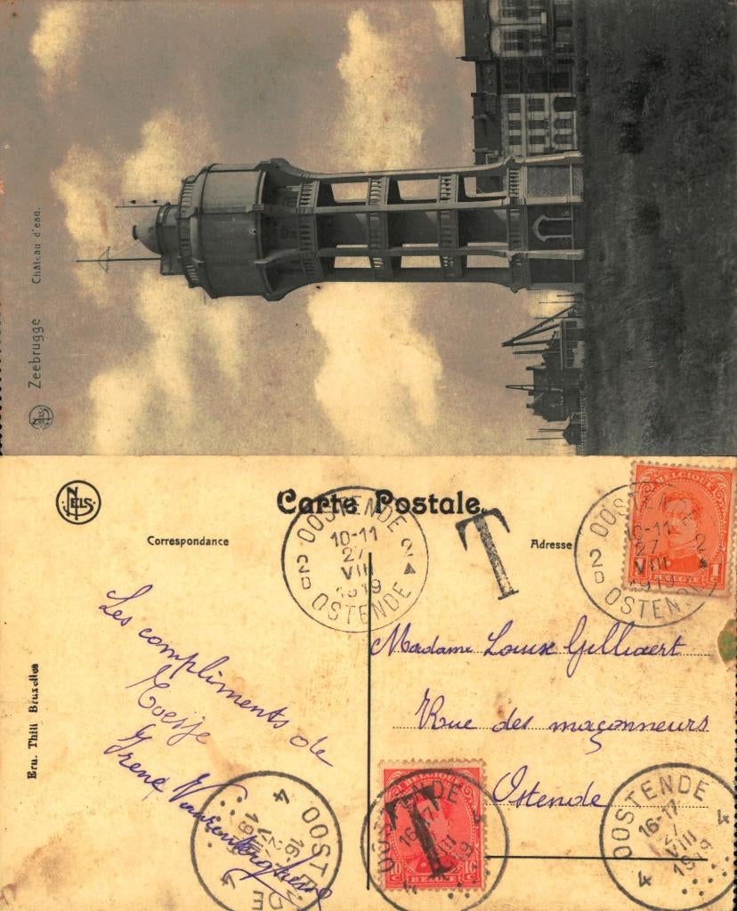 postkaart, Verzamelen, Postkaarten | België, Ophalen, Voor 1920, Gelopen, West-Vlaanderen