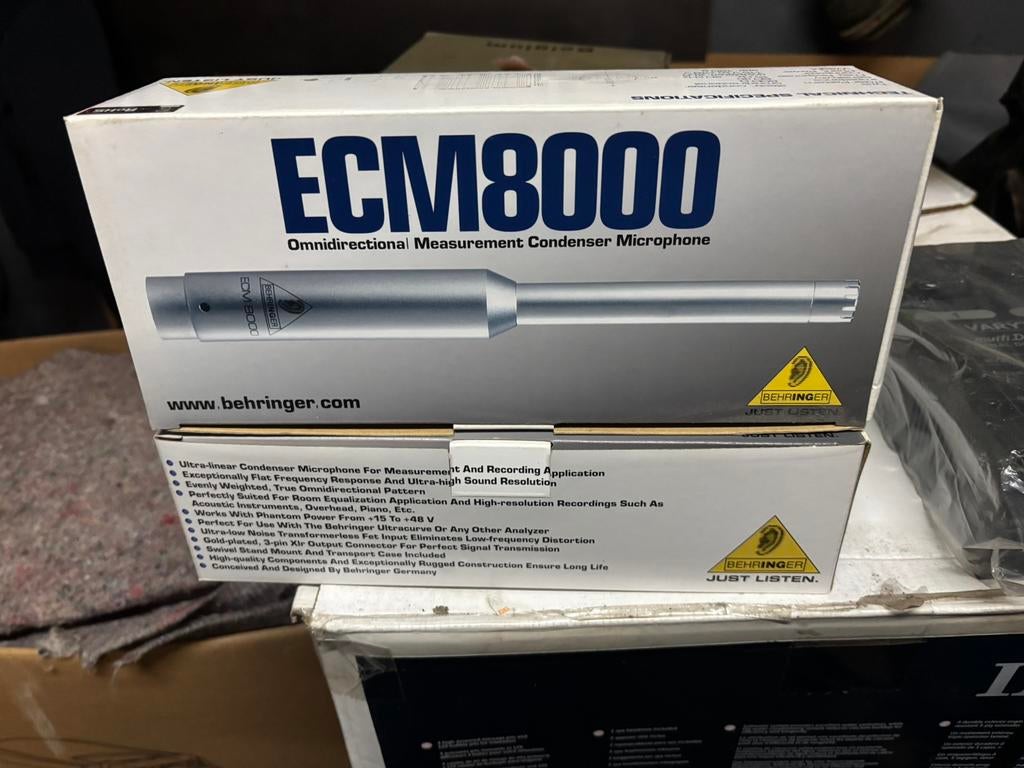 Behringer ECM 800 meetmicrofoon, Ophalen, Nieuw, Behringer