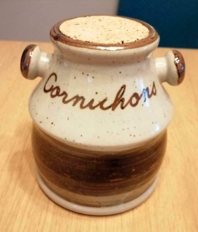 Ancien Pot à Cornichons En Grès, Antiquités & Art, Enlèvement ou Envoi