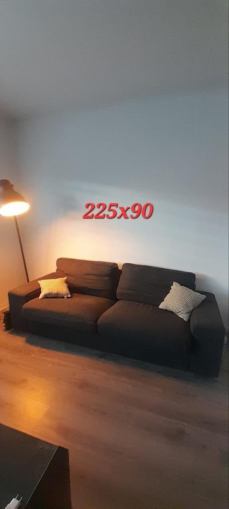 DIVAN GRIS EN TISSUS 3 PLACES 225x90 POUR 250€, Maison & Meubles, Canapés | Coins salons complets, Enlèvement, Comme neuf, Tissus