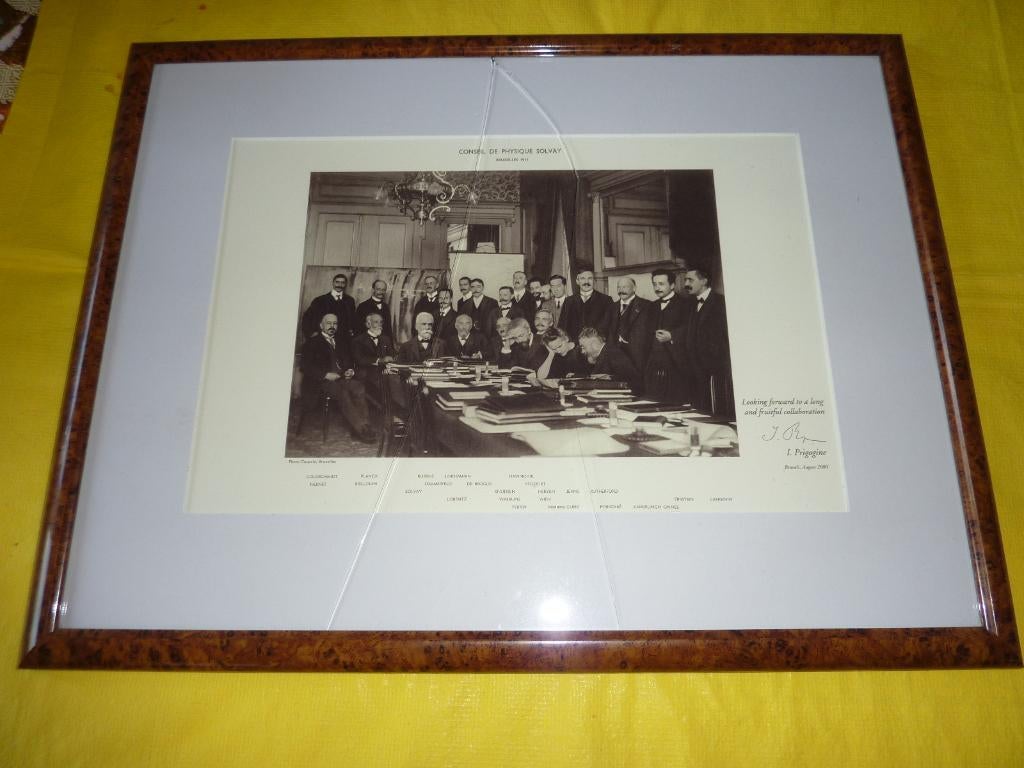 Photo "Conseil de Physique Solvay Bxl - Année 1911", Ophalen, Zo goed als nieuw, Overige onderwerpen, Foto