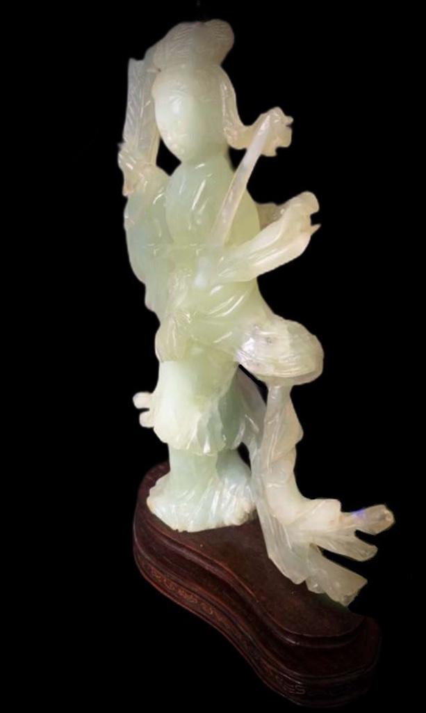 Jade Kwan Yin Antiek Beeld Boeddha Guan Yin, Antiek en Kunst, Verzenden, Beeld