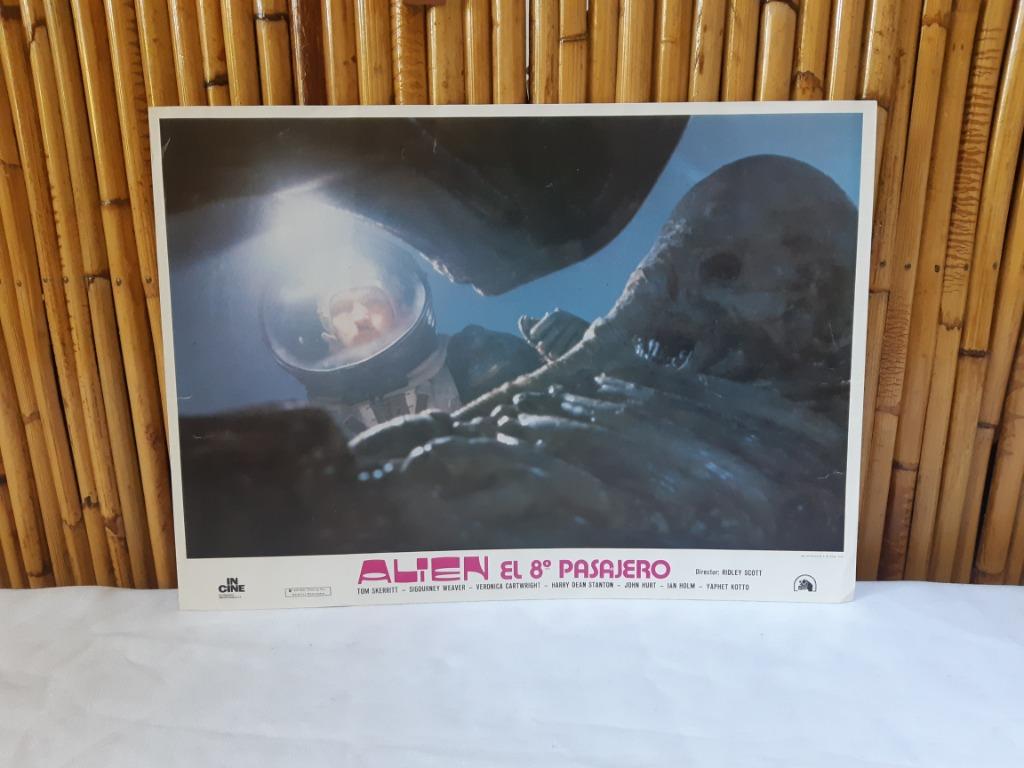 Photo / Lobby card Alien "El 8 Pasajero" Ridley Scott 1979, Enlèvement ou Envoi, Utilisé, Film, Photo ou Carte