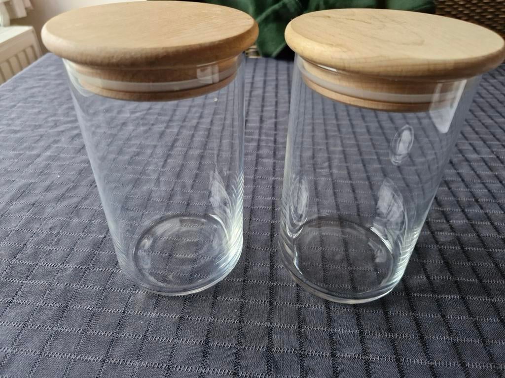 Glazen pot met deksel, Ophalen of Verzenden