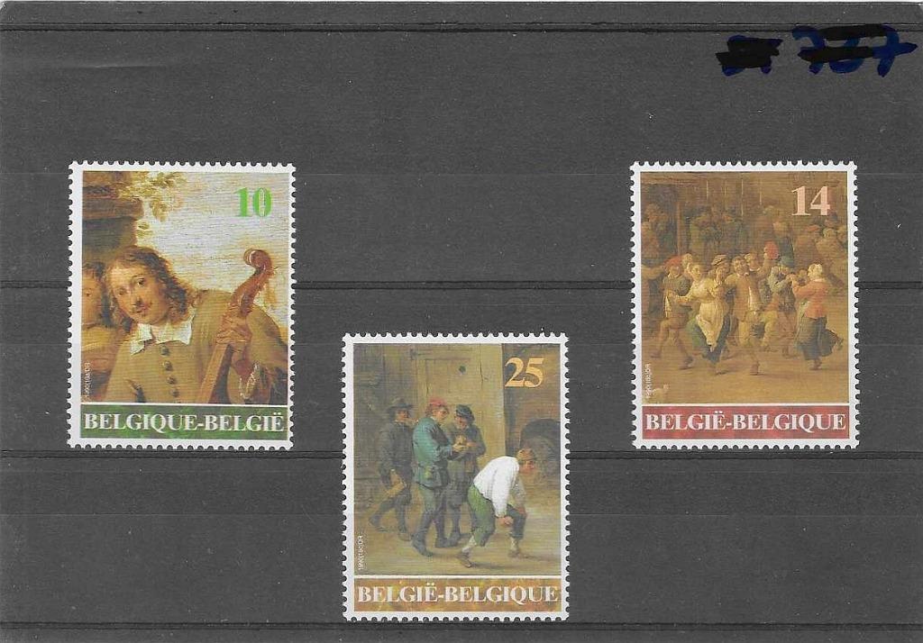 België2393/95 David Teniers II de jonge, Sans timbre, Neuf, Enlèvement ou Envoi, Non oblitéré